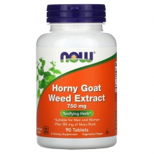 NOW Foods Horny Goat Weed Extract+Maca 90 tabliet