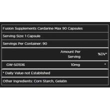 Fusion Supplements Cardarine Max 90 kapslí
